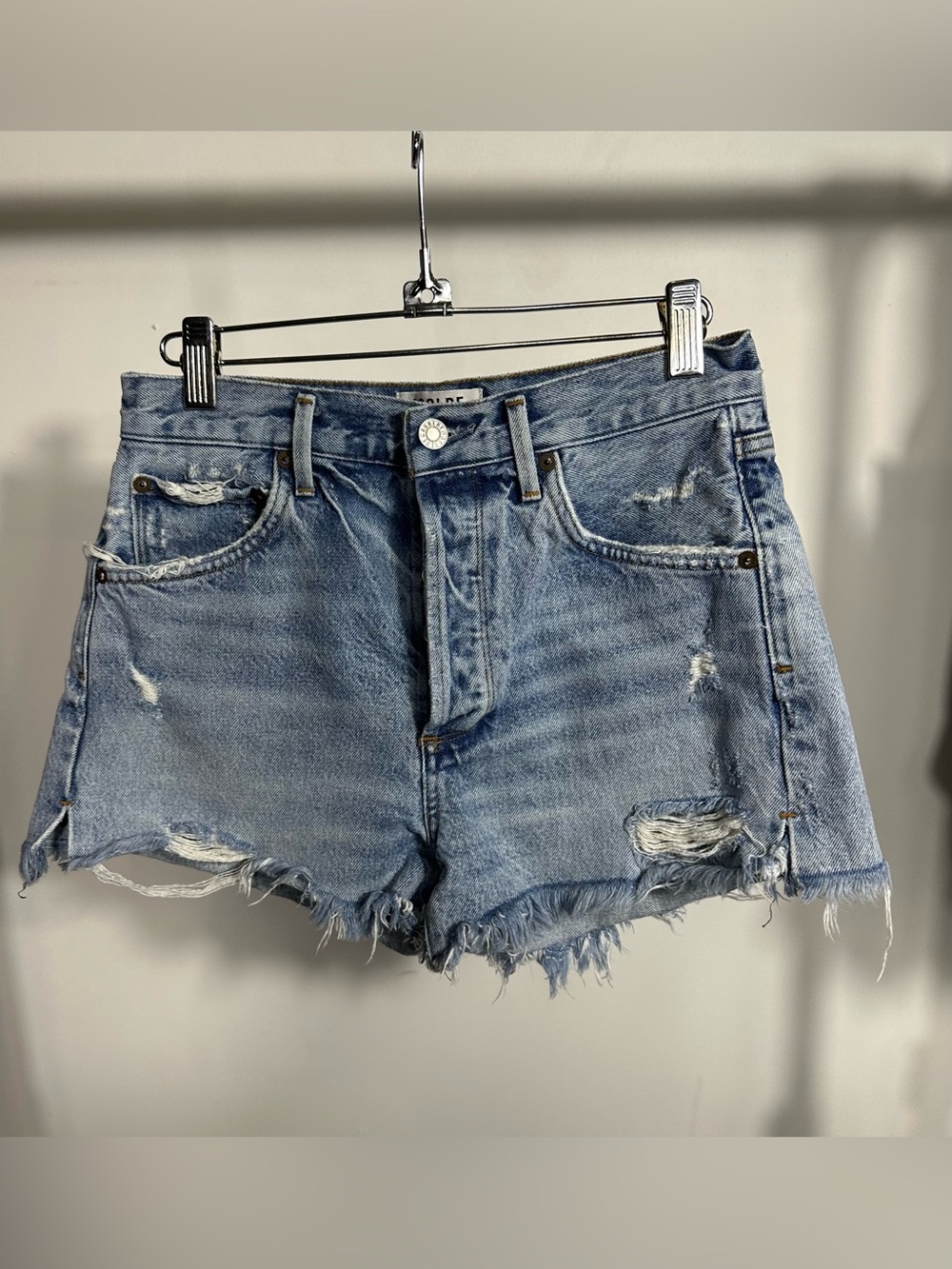 AGOLDE Jaden Hi Rise Cut Off Short